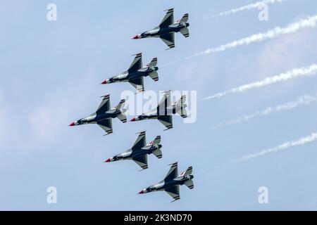 The aircraft during Thunder Over Michigan Air Show Stock Photo