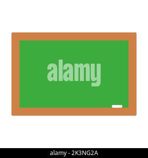 Green chalkboard. Blackboard element. Back to school. Vector isolated on white. Stock Vector