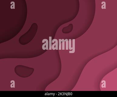 3d Paper cut backdrop. Abstract geometric shape Stock Vector