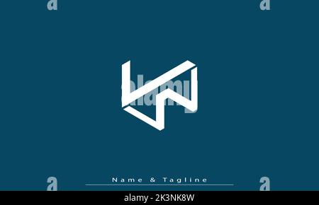 Alphabet letters Initials Monogram logo LW , WL Stock Vector