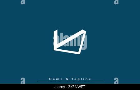 Alphabet letters Initials Monogram logo LV , VL Stock Vector