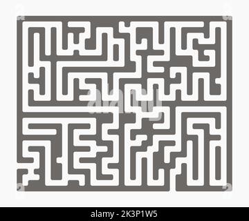 Maze or labyrinth on white background. Vector illustration Stock Vector
