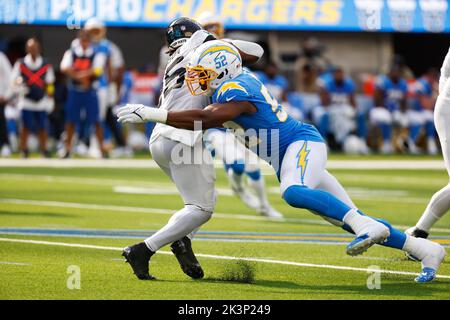 Indianapolis, Indiana, USA. 26th Dec, 2022. Indianapolis Colts offensive  lineman Bernhard Raimann (79) and Los Angeles Chargers linebacker Khalil  Mack (52) battle during NFL game in Indianapolis, Indiana. John  Mersits/CSM/Alamy Live News