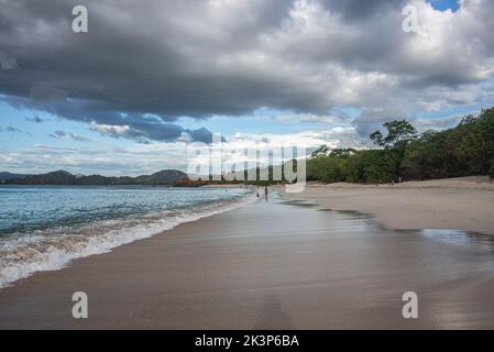 Beautiful Playa Conchal, a beach made of seashells, Guanacaste, Costa Rica Stock Photo