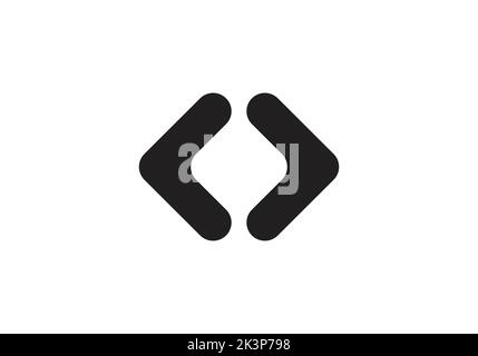Coding Programming Abstract Logo Design for IT, Health and ETC Companies Icon Vector Template Abstract Logo Stock Vector