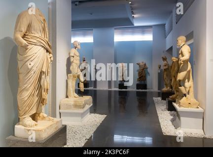 Aydin, Turkey - January 06, 2021: Archaeological site of Helenistic city of Aphrodisias in Western Anatolia. Ancien Stock Photo