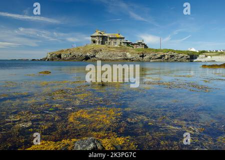 Craig y Mor, Lon Isallt, Trearddur Bay, North Wales, United Kingdom, Stock Photo