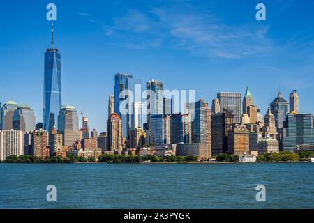 Lower Manhattan skyline, New York, USA Stock Photo