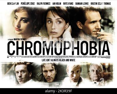 Penelope Cruz, Kristin Scott Thomas, Ralph Fiennes, Damian Lewis, Ben Chaplin, Rhys Ifans & Ian Holm Film: Chromophobia (2005) Characters: Gloria, Iona Aylesbury, Stephen Tulloch, Marcus Aylesbury, Trent, Colin, Edward Aylesbury  Director: Martha Fiennes 21 May 2005   **WARNING** This Photograph is for editorial use only and is the copyright of MOMENTUM PICTURES and/or the Photographer assigned by the Film or Production Company and can only be reproduced by publications in conjunction with the promotion of the above Film. A Mandatory Credit To MOMENTUM PICTURES is required. The Photographer sh Stock Photo