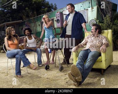 Nadine Velazquez, Eddie Steeples, Jaime Pressly, Ethan Suplee & Jason Lee Television: My Name Is Earl (2005) Characters: Catalina,Darnell Turner,Joy Turner,Randy Hickey & Earl Hickey  Director: Marc Buckland 20 September 2005   **WARNING** This Photograph is for editorial use only and is the copyright of 20 CENTURY FOX TV and/or the Photographer assigned by the Film or Production Company and can only be reproduced by publications in conjunction with the promotion of the above Film. A Mandatory Credit To 20 CENTURY FOX TV is required. The Photographer should also be credited when known. No comm Stock Photo