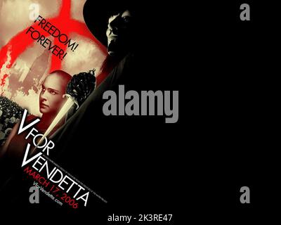 eMoviePoster.com: 4z1128 V FOR VENDETTA teaser DS 1sh 2005 Wachowskis,  Natalie Portman, silhouette of Hugo Weaving!