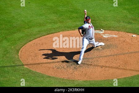 Atlanta Braves pitcher Tyler Matzek (68) pitches the ball during