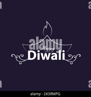 happy Diwali. Indian festivals of light. vector illustration design Stock Vector