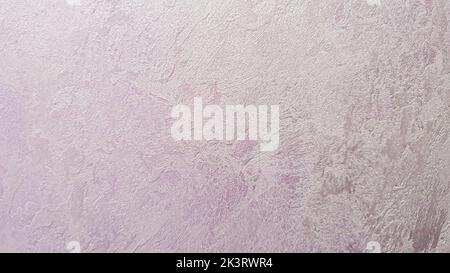 Decorative plaster of lilac color, with a silver coating. natural texture. selective focus. copy space Stock Photo