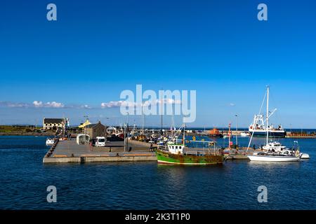 Kilronan harbour, Inishmore, the largest of the Aran Islands, Galway, Ireland Stock Photo