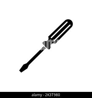 Screwdriver icon design isolated on white background Stock Vector