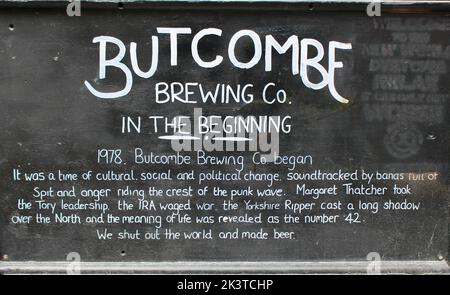 In the Beginning - Butcombe Brewing Co Stock Photo