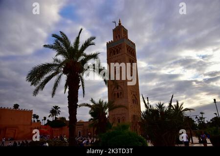 Kutubiyya Mosque in Marrakech Stock Photo