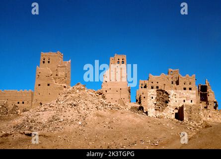 Marib Yemen Remains of old Town Was the Capital of the Ancient Kingdom of Saba Stock Photo