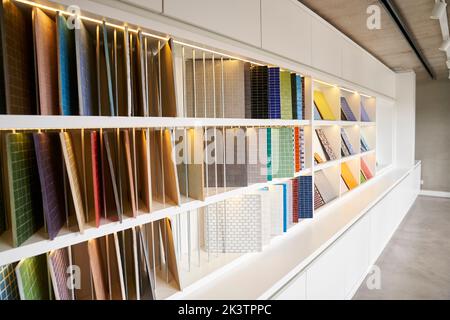 Partial view of interior design showroom Stock Photo - Alamy