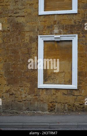 Bricked up windows are often the legacy of the 1696 window tax, giving rise to the expression Daylight Robbery Stock Photo