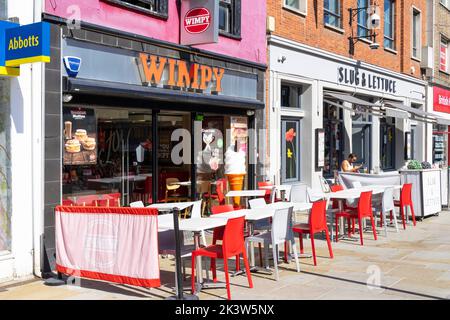 Colchester town centre Wimpy Restaurant on Colchester high Street Colchester Essex England UK GB Europe Stock Photo