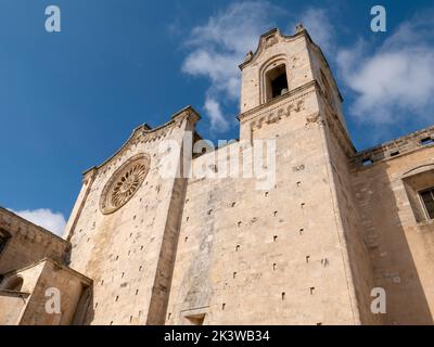 Perspective view of Cattedrale Santa Maria Assunta in Ostuni, Italy, EU Stock Photo