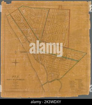 New map of the City of Buffalo , Railroads, New York State, Buffalo ...