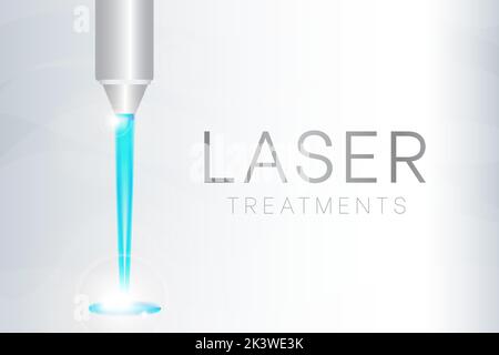 Laser Treatments  Illustration Background Stock Vector