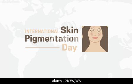 Light International Skin Pigmentation Day Illustration Background Design Stock Vector