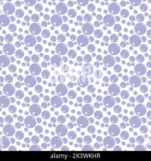 Soap bubbles seamless pattern. Vector background Stock Vector