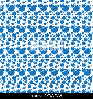 Soap bubbles seamless pattern. Vector background Stock Vector