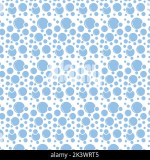Soap bubbles seamless pattern. Vector background Stock Vector
