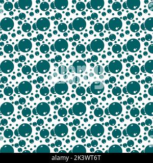 Soap bubbles seamless pattern. Vector background Stock Vector