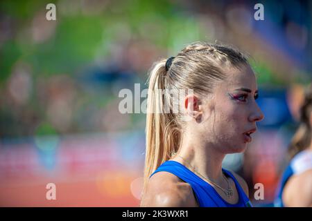 Gaia Sabbatini participating in the 1500 meters of the European