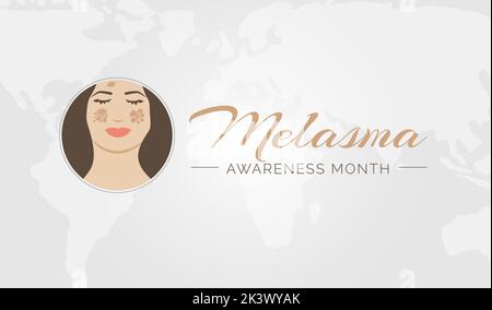 Melasma Awareness Month Vector Illustration Design Stock Vector