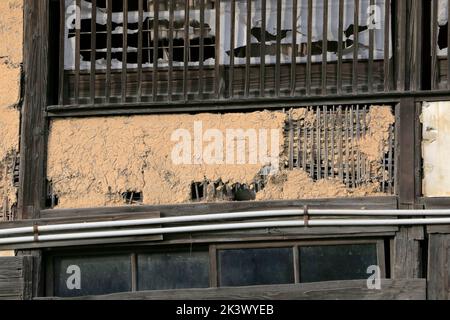 Abandoned house in Fukushima Japan Stock Photo