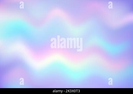 Abstract wavy background. Holographic liquid gradient. Dynamic rainbow foil backdrop. Vector pastel iridescent illustration. Stock Vector