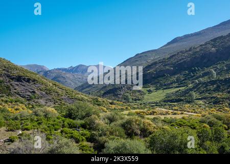 Valle del arroyo de Mazobre en el parque natural de la montaÃ±a Palentina, EspaÃ±a Stock Photo