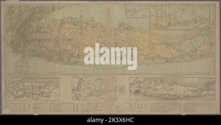 Hammond's new Guide Map of Manhattan and the Bronx 1912. Cartographic ...