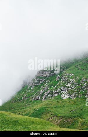 A foggy day in the Armenian mountains Stock Photo - Alamy