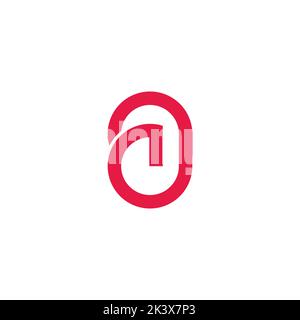 letter a alpha simple geometric logo vector Stock Vector