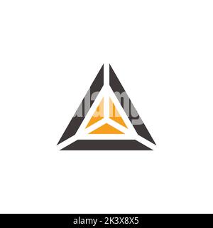 triangle geometric core technology symbol vector Stock Vector