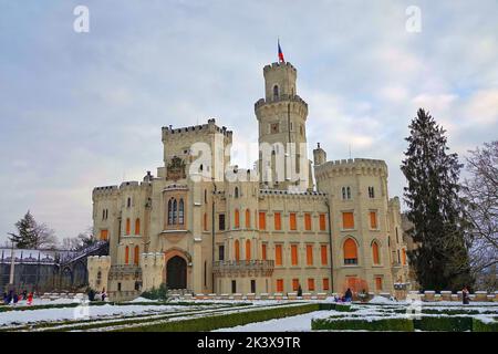 Hluboka castle, Czech Republic Stock Photo