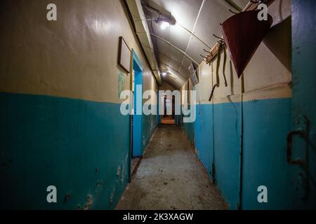 Old Soviet bunker, echo of Cold War Stock Photo
