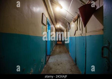 Old Soviet bunker, echo of Cold War Stock Photo