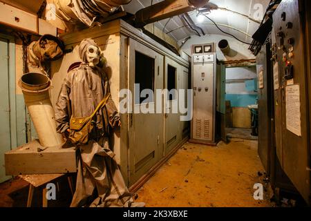 Old Soviet bunker, echo of Cold War Stock Photo