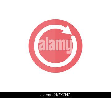 Reboot concept. Restarting technology. Technical updating logo design. Restart, Refresh, Reboot symbol  vector design and illustration. Stock Vector
