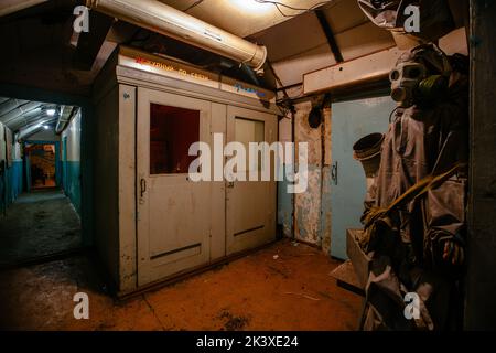 Old Soviet bunker, echo of Cold War Stock Photo
