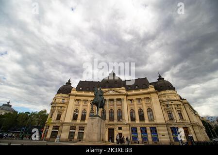 Bucharest, Romania - September 21, 2022: The statue of King Carol I of ...